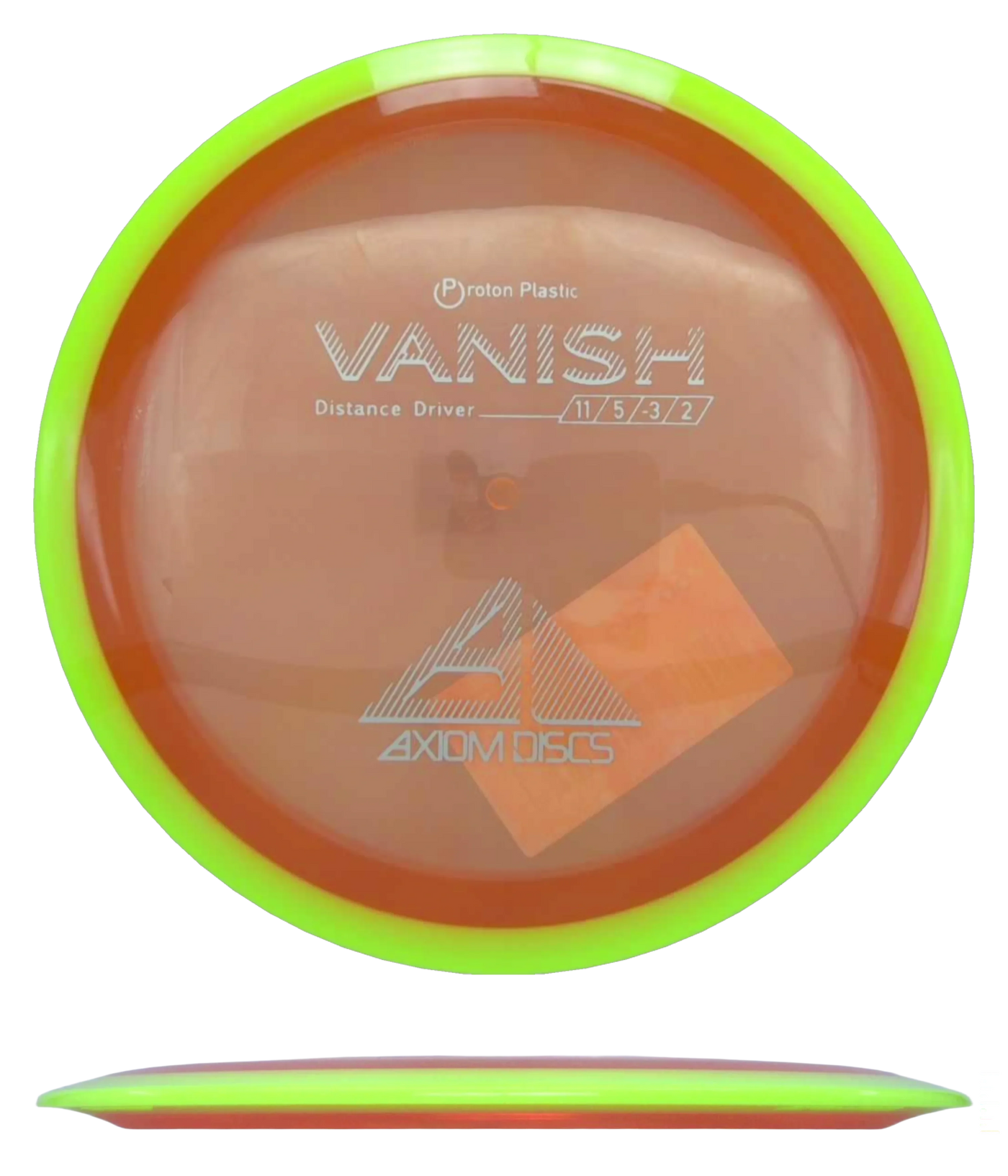 Axiom Vanish - Proton / 159g - Orange w/ Yellow Rim (Silver)