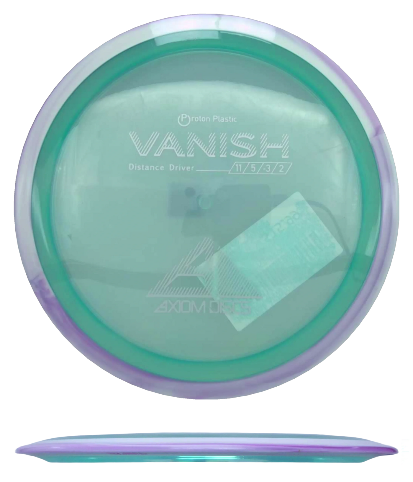 Axiom Vanish - Proton / 159g - Seafoam w/ White/Lavender Marble Rim (Silver)