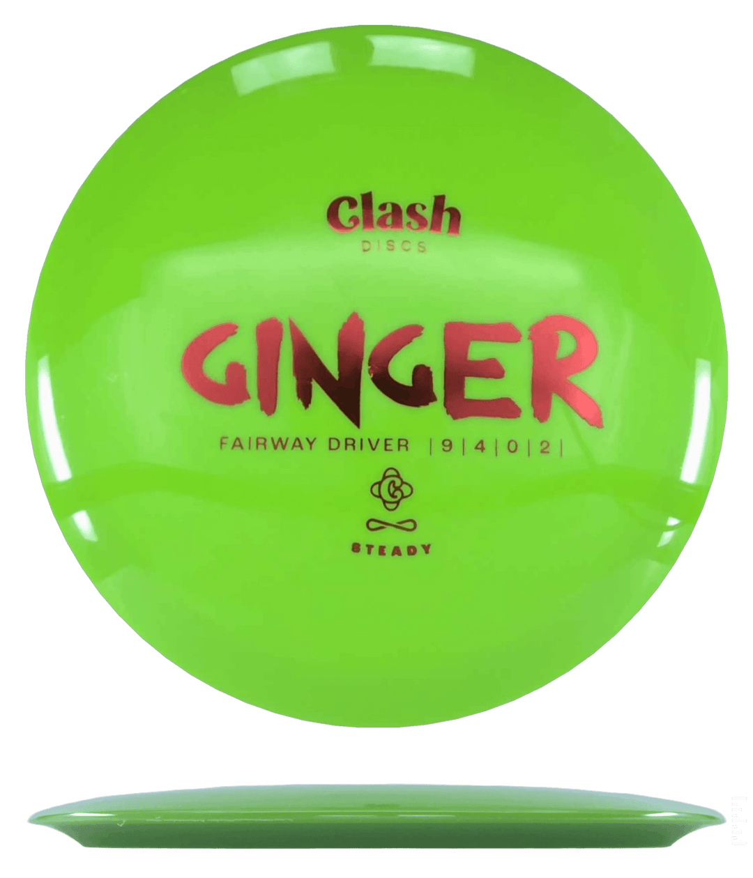 Clash Discs Ginger - Steady / 176g - Lime Green (Red Foil)