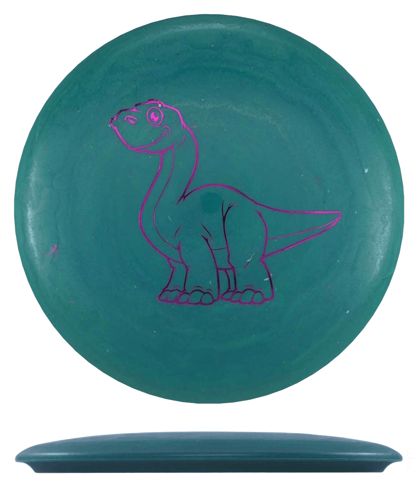 Dino Discs Brachiosaurus - Egg Shell / 128g - Forest Green (Magenta Foil)
