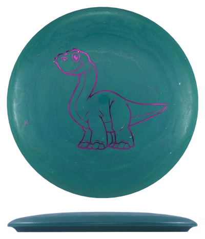 Dino Discs Brachiosaurus - Egg Shell / 128g - Forest Green (Magenta Foil)