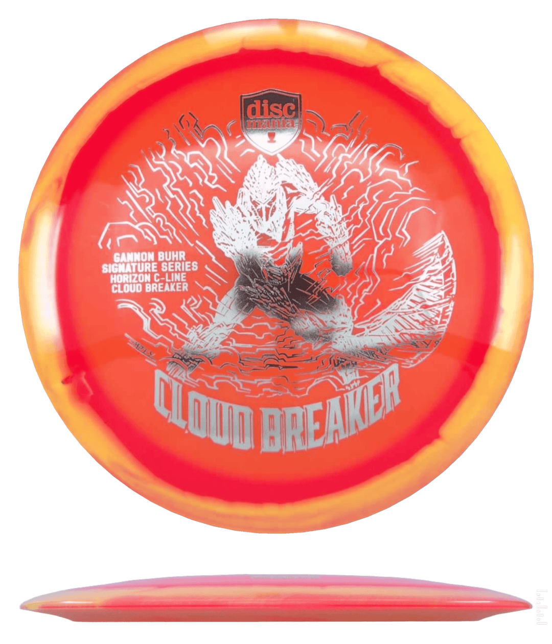 Discmania Cloud Breaker - Horizon C-Line - Gannon Burr Signature Series / 173g - Orange w/ Yellow Rim (Silver) *031*