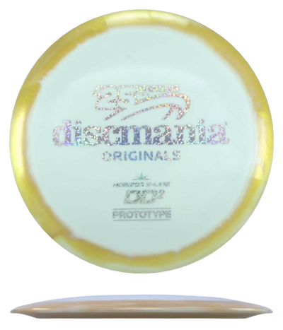 Discmania DD2 - Prototype Horizon S-Line / 173g - White w/ Gold Rim (Silver Glitter)