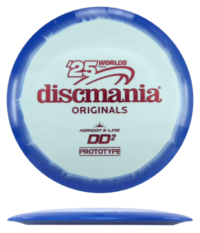 Discmania DD2 - Prototype Horizon S-Line / 173g - White w/ Blue Rim (Red Foil)