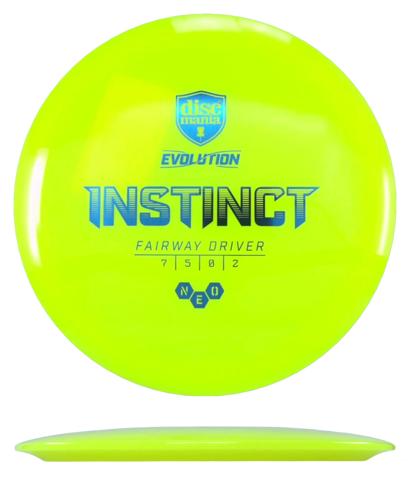 Discmania Instinct - Neo / 171g - Yellow (Blue Foil)