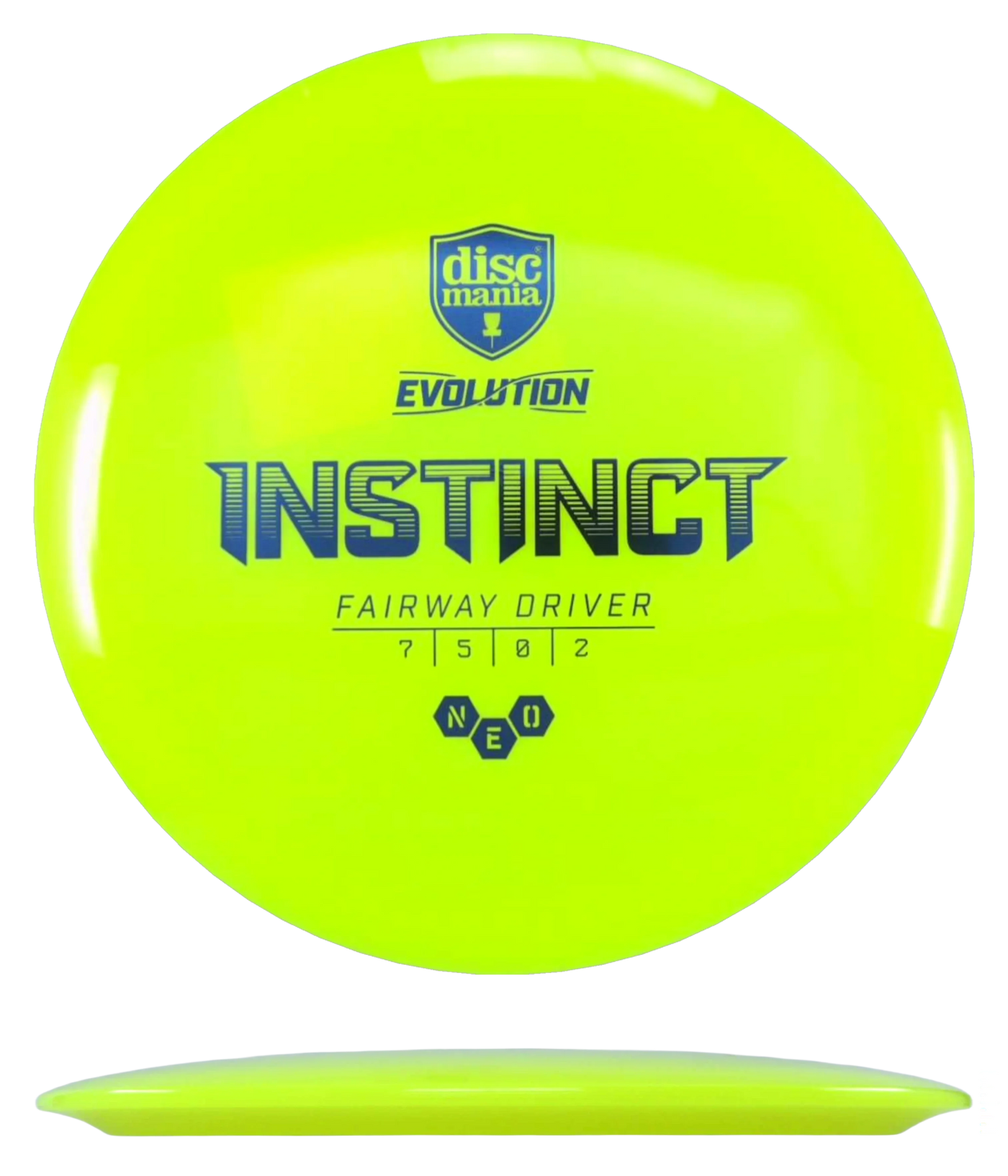 Discmania Instinct - Neo / 173g - Yellow (Blue Foil)