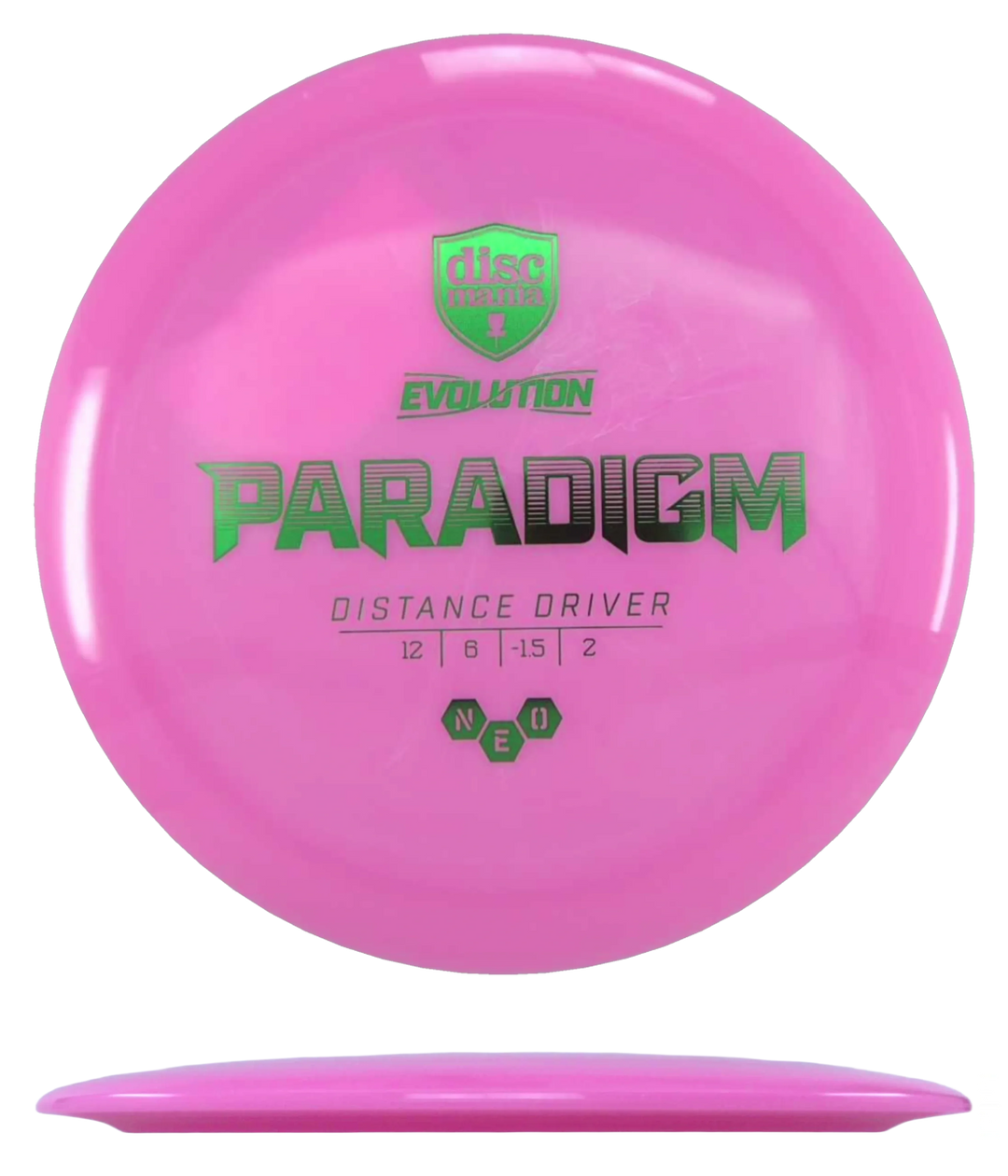Discmania Paradigm - Neo / 175g - Pink (Green Foil)