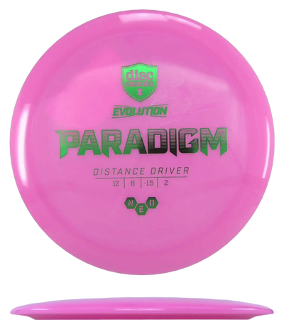 Discmania Paradigm - Neo / 175g - Pink (Green Foil)