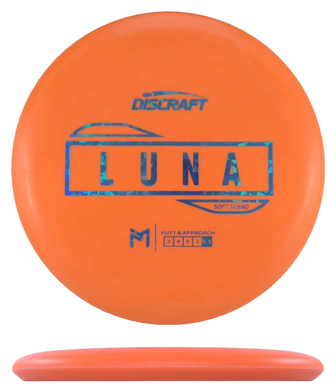 Discraft Luna - Putter Line Soft / 175g - Orange (Blue Shatter)
