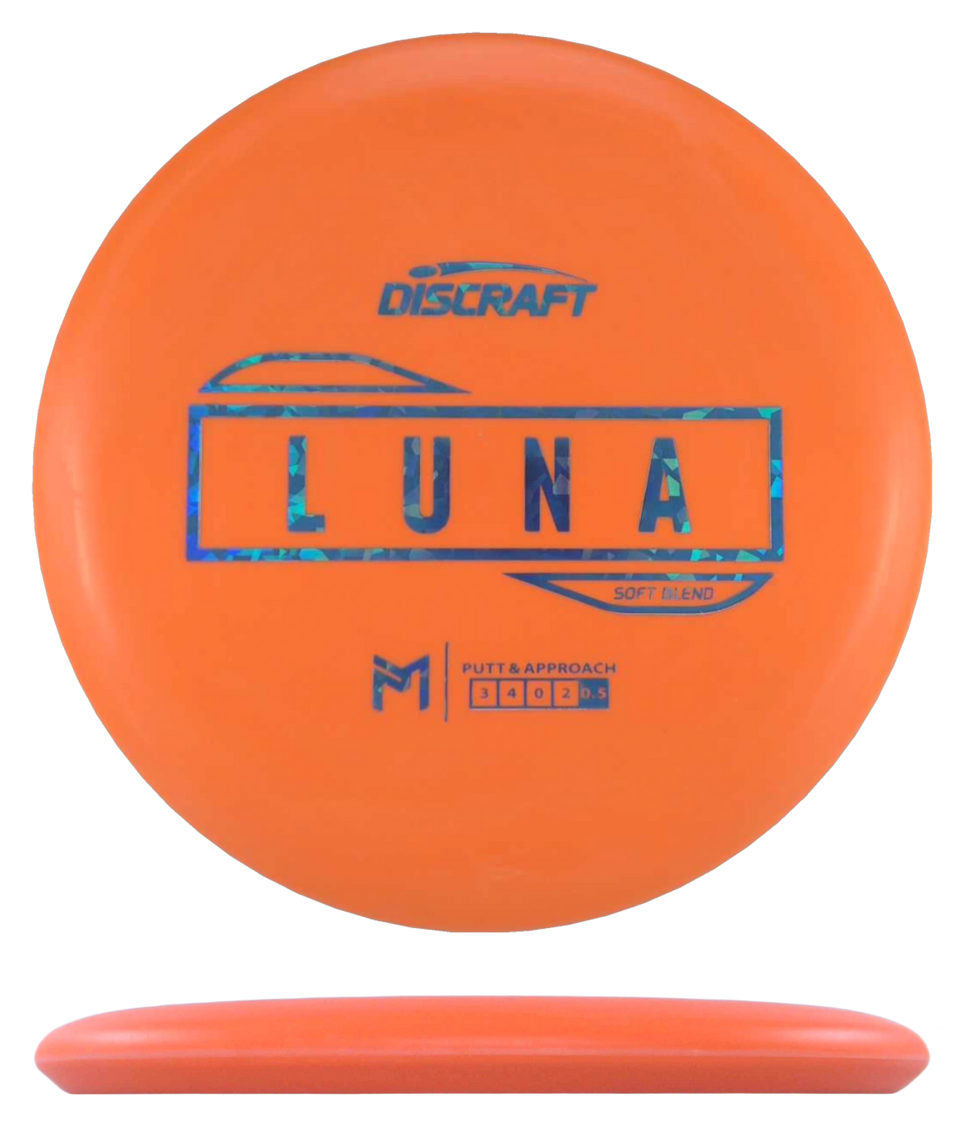 Discraft Luna - Putter Line Soft / 175g - Orange (Blue Shatter)