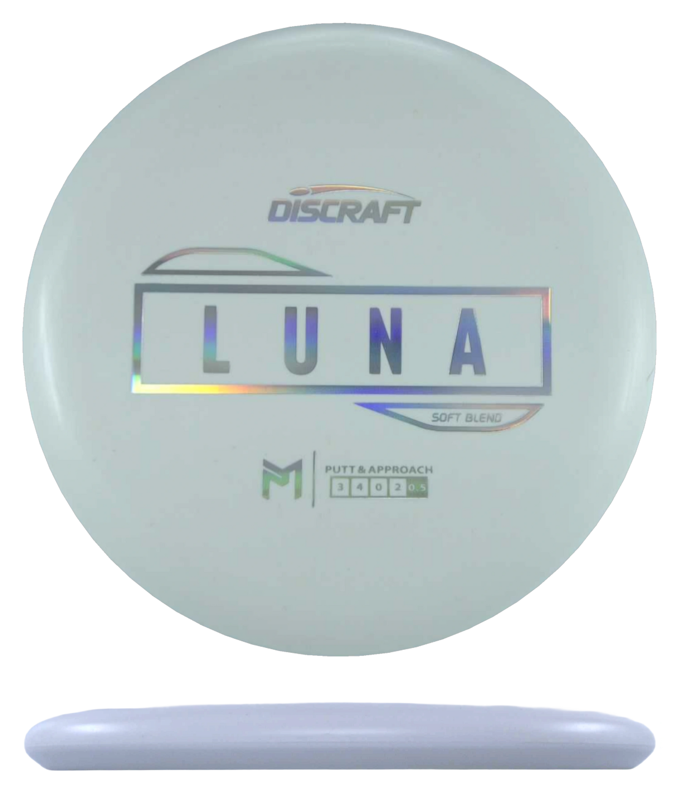 Discraft Luna - Putter Line Soft / 172g - White (Chrome)