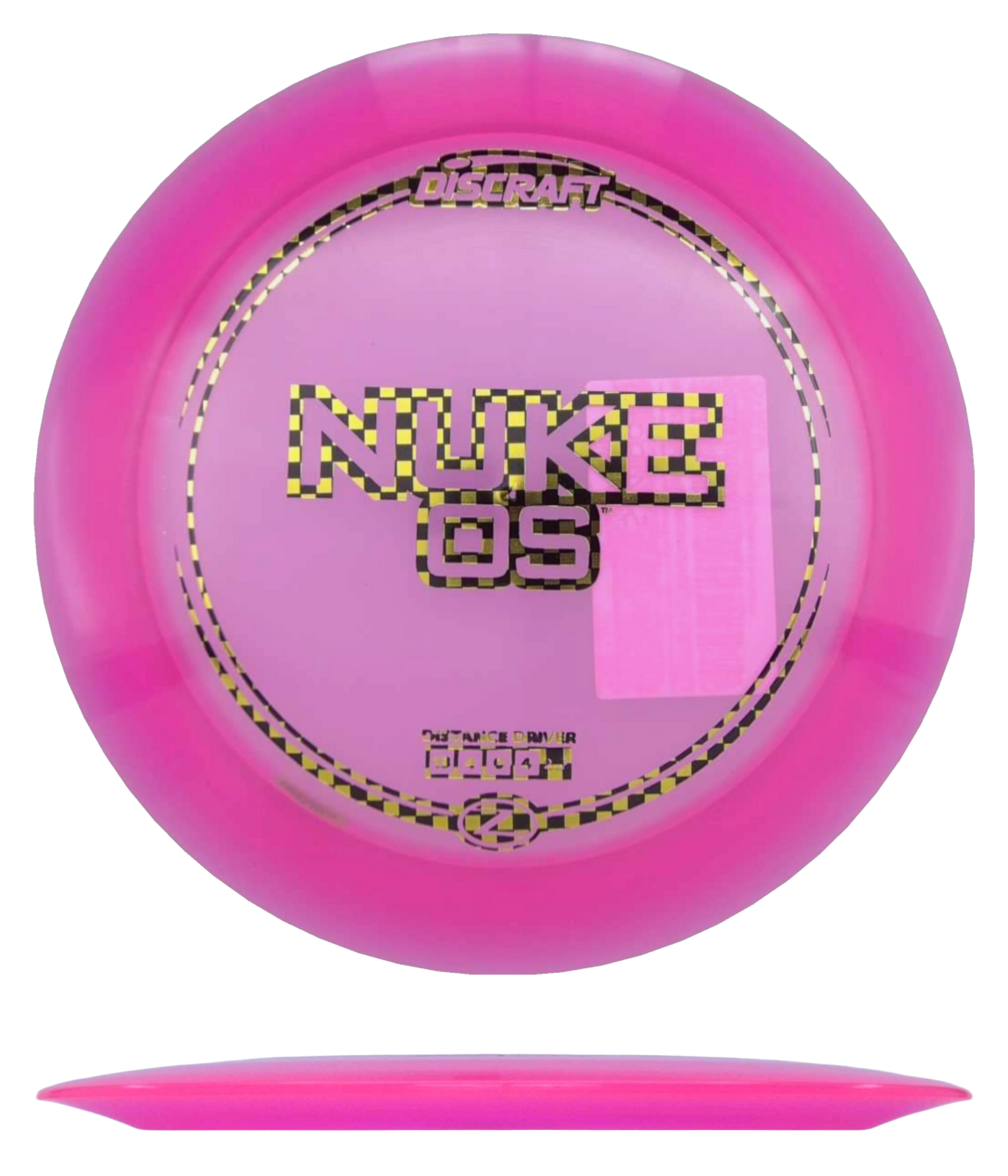 Discraft Nuke OS - Z Line / 173-74g - Hot Pink (Black/Gold Checkboard)