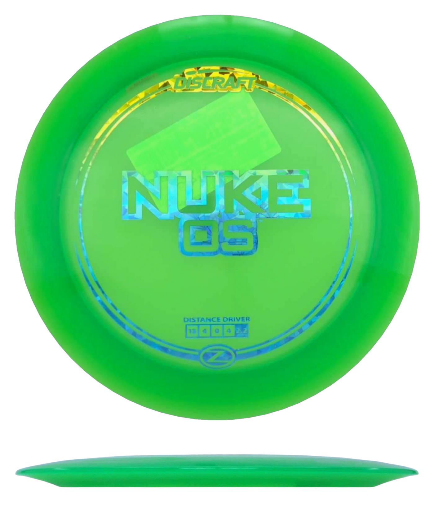 Discraft Nuke OS - Z Line / 173-74g - Green (Rainbow Shatter)