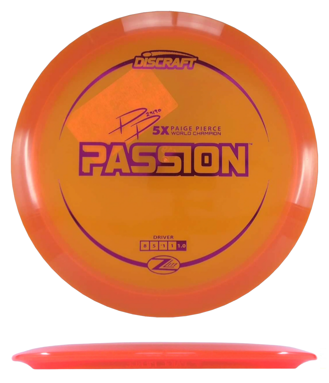 Discraft Passion - Z Lite / 161g - Orange (Magenta Foil)