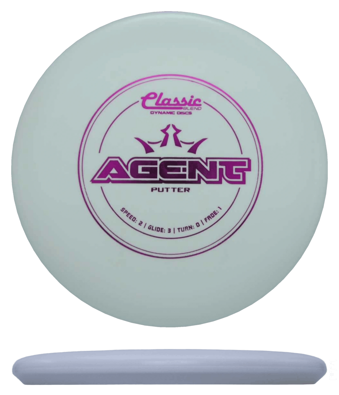 Dynamic Discs Agent - Classic Blend / 173g - White (Magenta Foil)