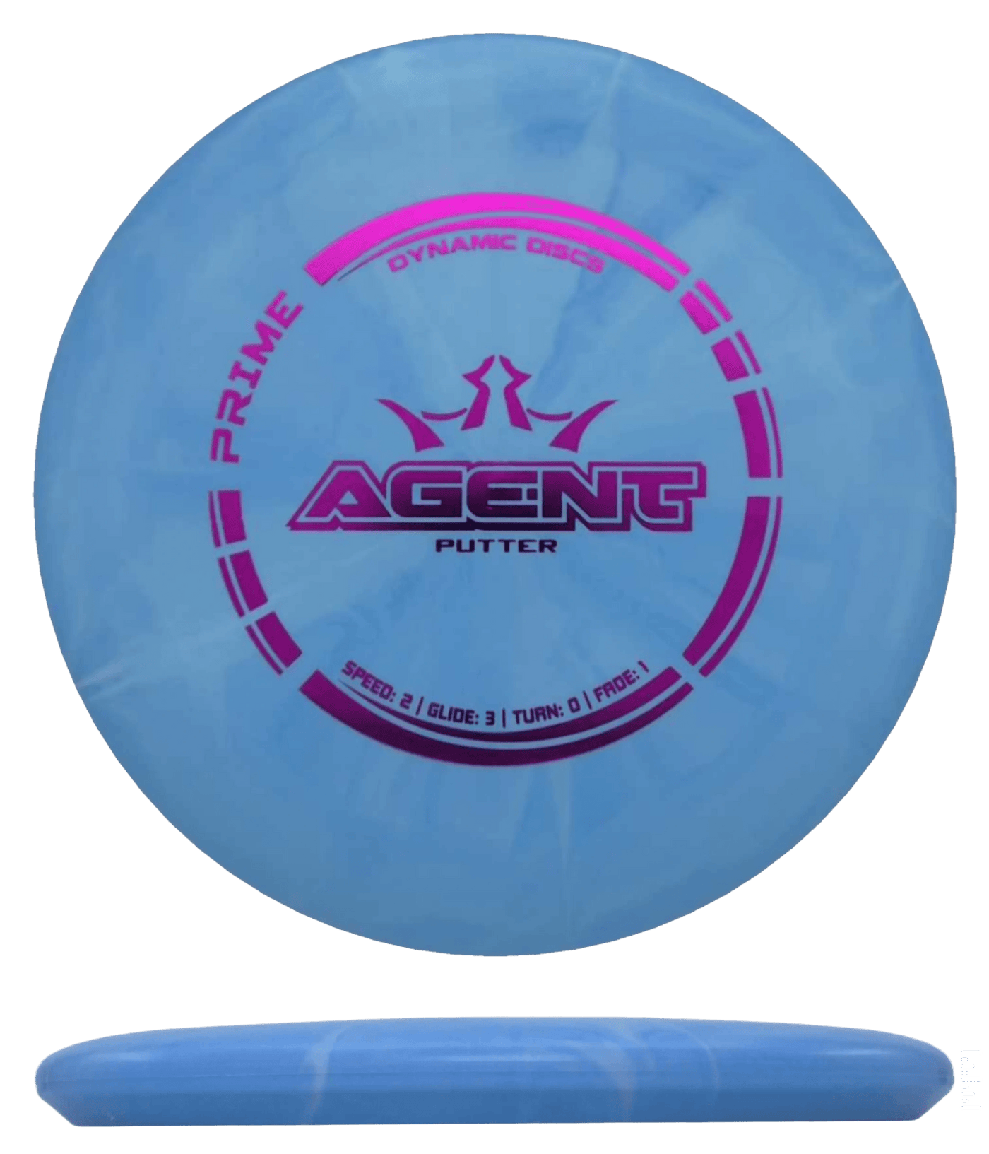 Dynamic Discs Agent - Prime Burst / 176g - Sky Blue Burst (Magenta Foil)
