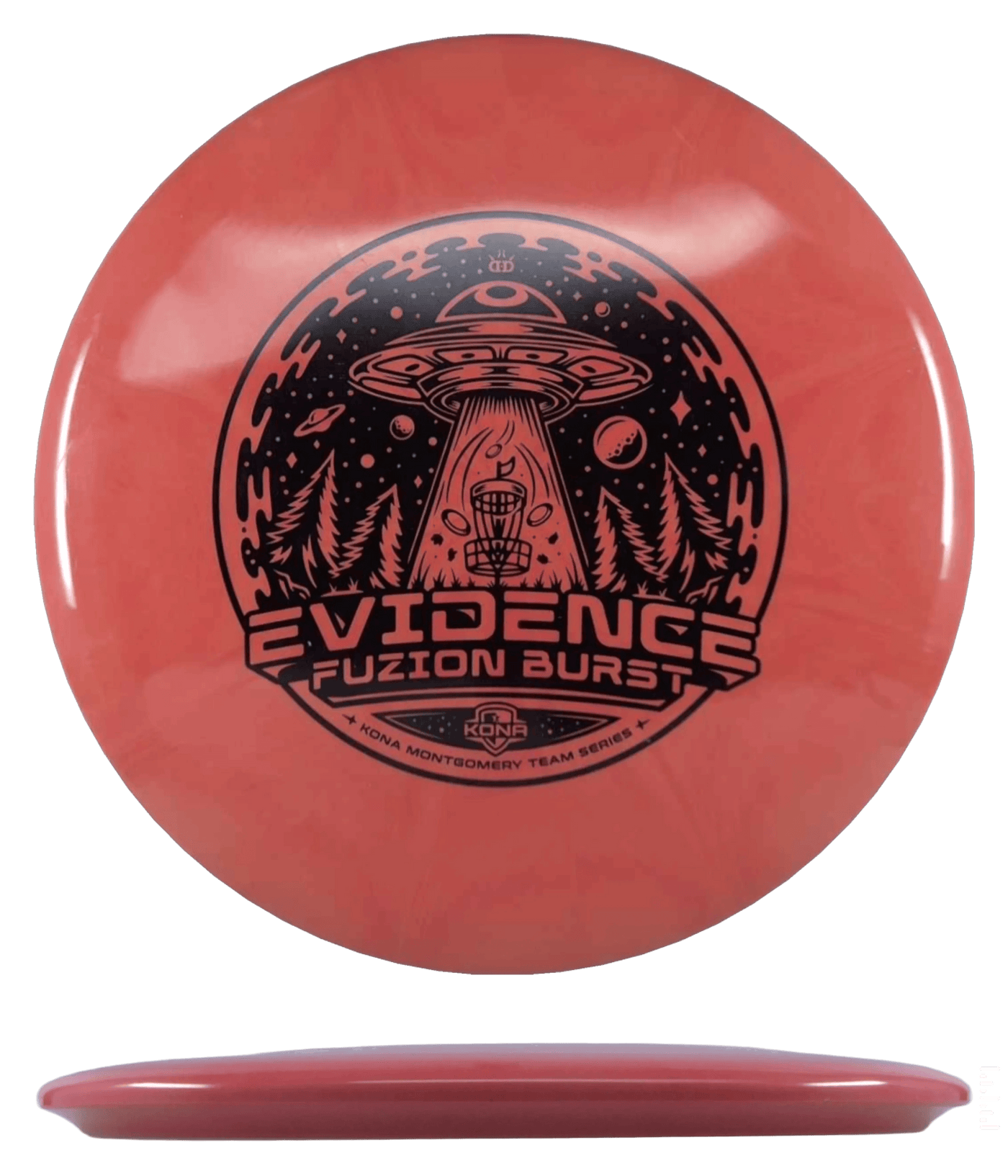 Dynamic Discs Evidence Dynamic Discs Evidence - Fuzion Orbit - Kona Montgomery Team Series / 178g - Orange (Black) *1015* - Skyline Disc Golf
