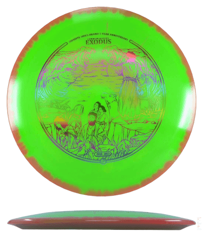 Infinite Discs Exodus - Halo S-Blend / 173-75g - Lime w/ Orange Rim (Rainbow Foil)
