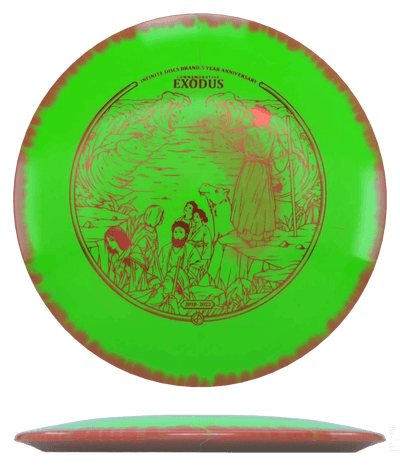 Infinite Discs Exodus - Halo S-Blend / 173-75g - Lime w/ Orange Rim (Red Foil)