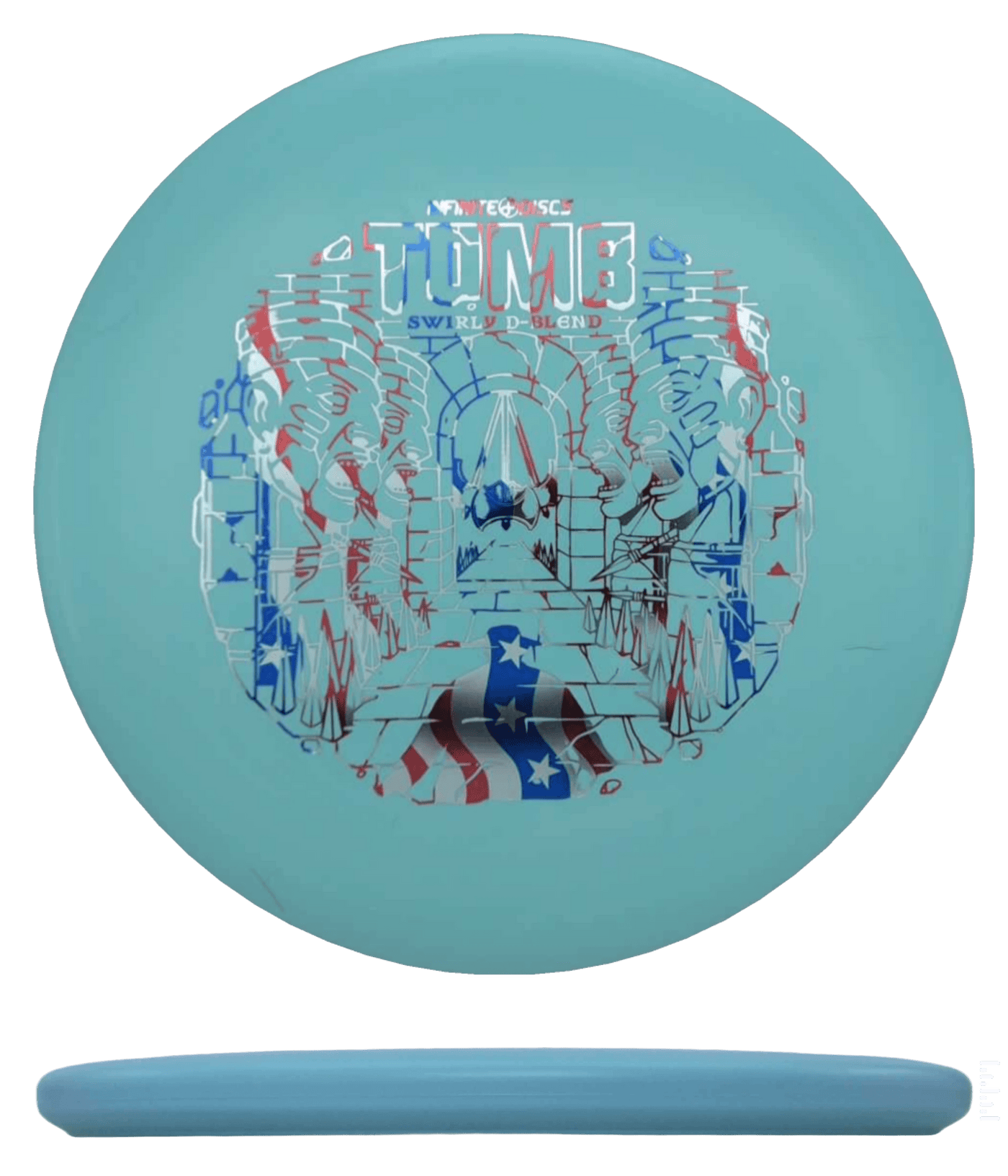 Infinite Discs Tomb - Swirly D-Blend / 169g - Robins Egg (Flag Foil)