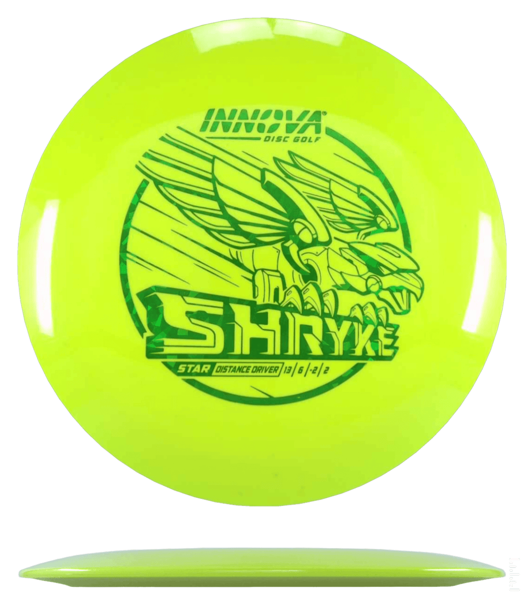 Innova Shryke - Star / 168g - Yellow (Green Shatter)