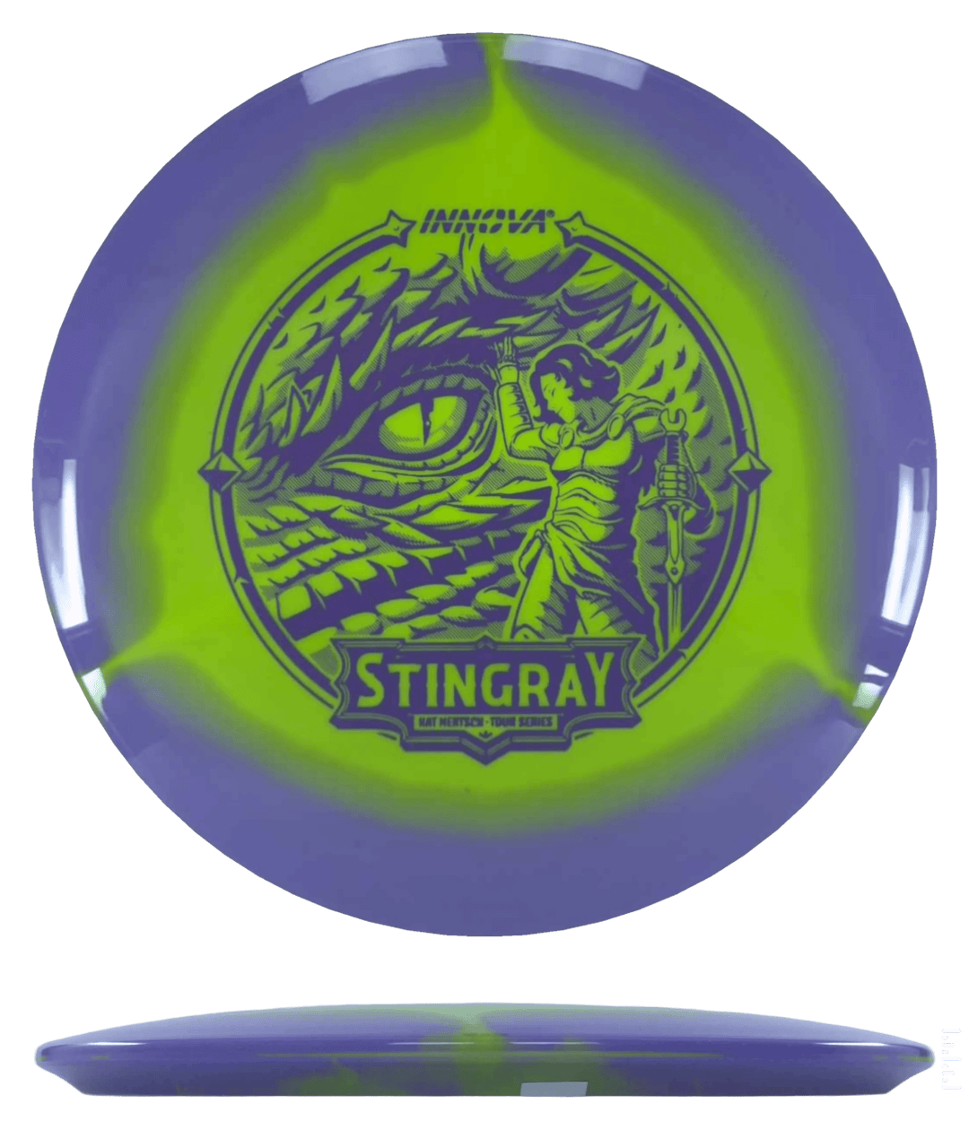 Innova Stingray - Halo Star - Kat Mertsch Tour Series / 180g - Chartreuse w/ Lavender Rim (Lavender) *003*