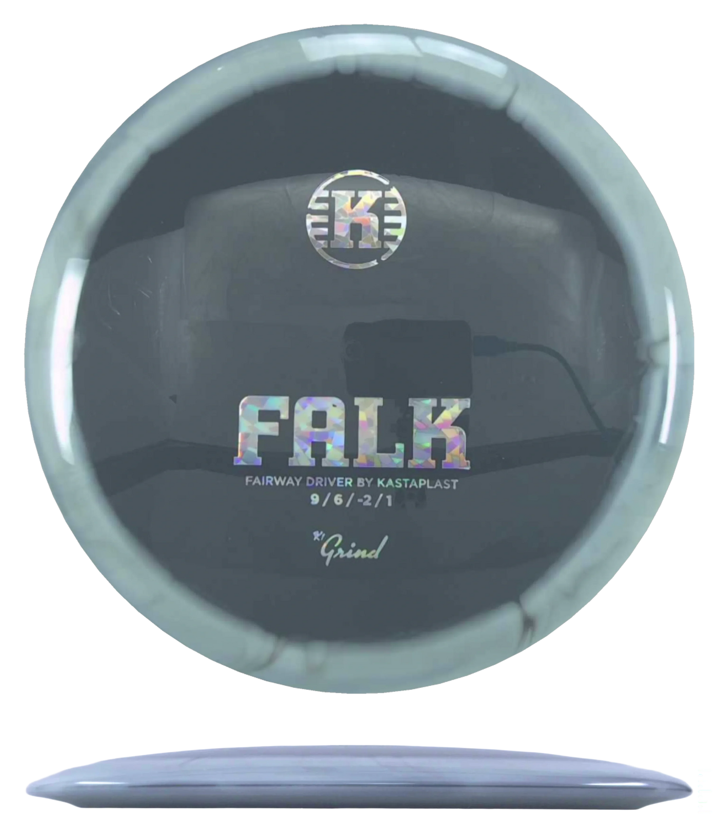 Kastaplast Falk - K1 Grind / 173g - Gray (Silver Shatter)