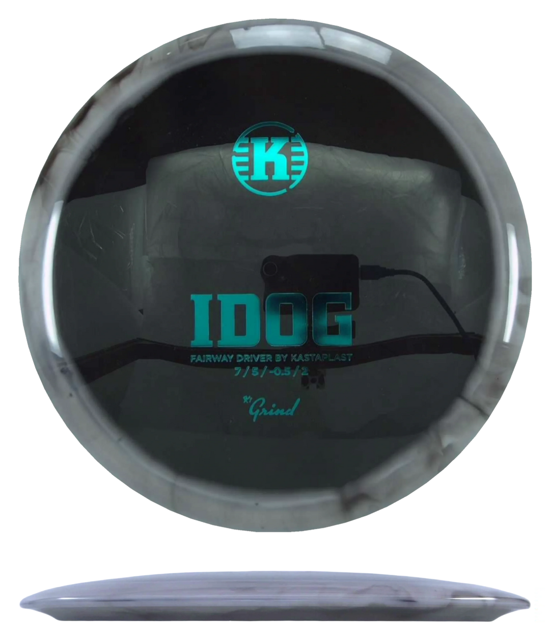 Kastaplast Idog - K1 Grind / 173g - Black (Blue Green Foil)