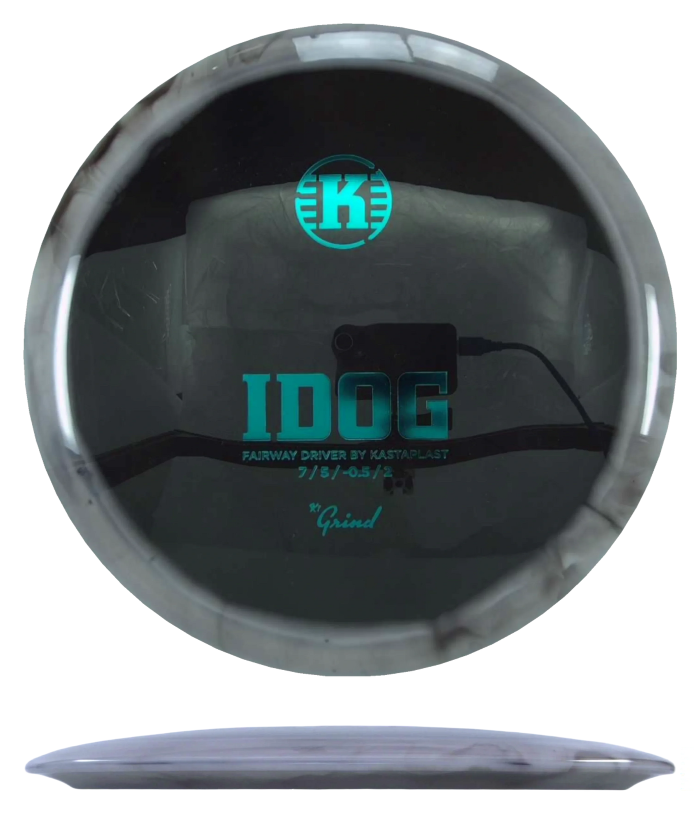 Kastaplast Idog - K1 Grind / 173g - Black (Blue Green Foil)