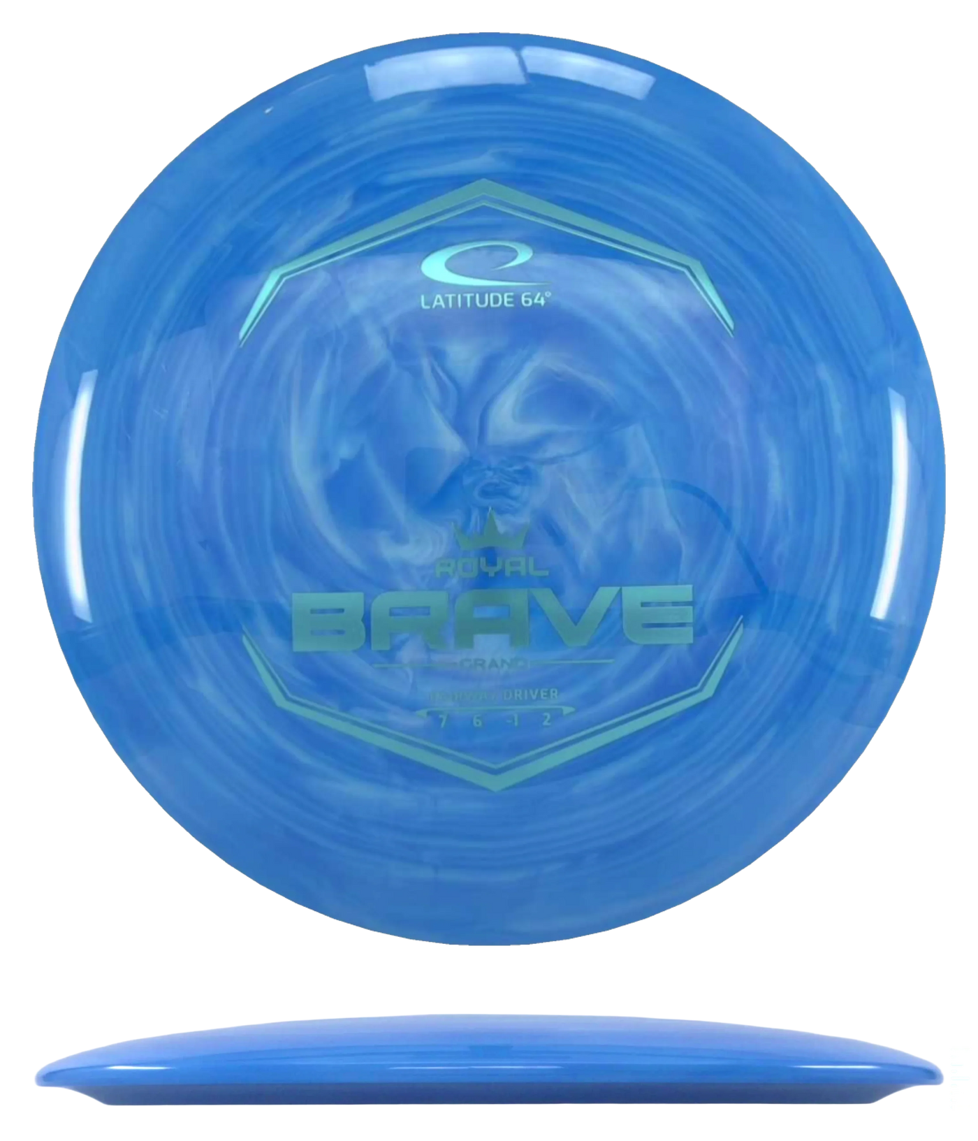 Latitude 64 Brave - Royal Grand Swirl / 174g - Blue Swirl (Sky Blue Foil)