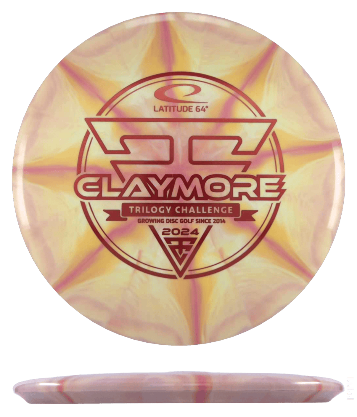 Latitude 64 Claymore - Gold-Ice Burst / 178g - Strawberry Banana Burst (Red Foil - Trilogy Challenge)