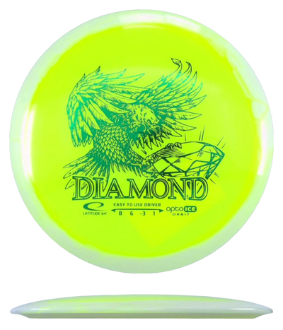 Latitude 64 Diamond - Opto Ice Orbit / 156g - Bright Yellow (Green Foil)