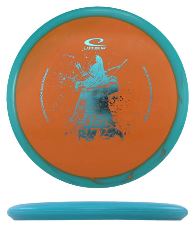 Latitude 64 Peak - Medium Zero Orbit - Isaac Robinson Team Series / 173g - Orange w/ Teal Rim (Teal Foil)