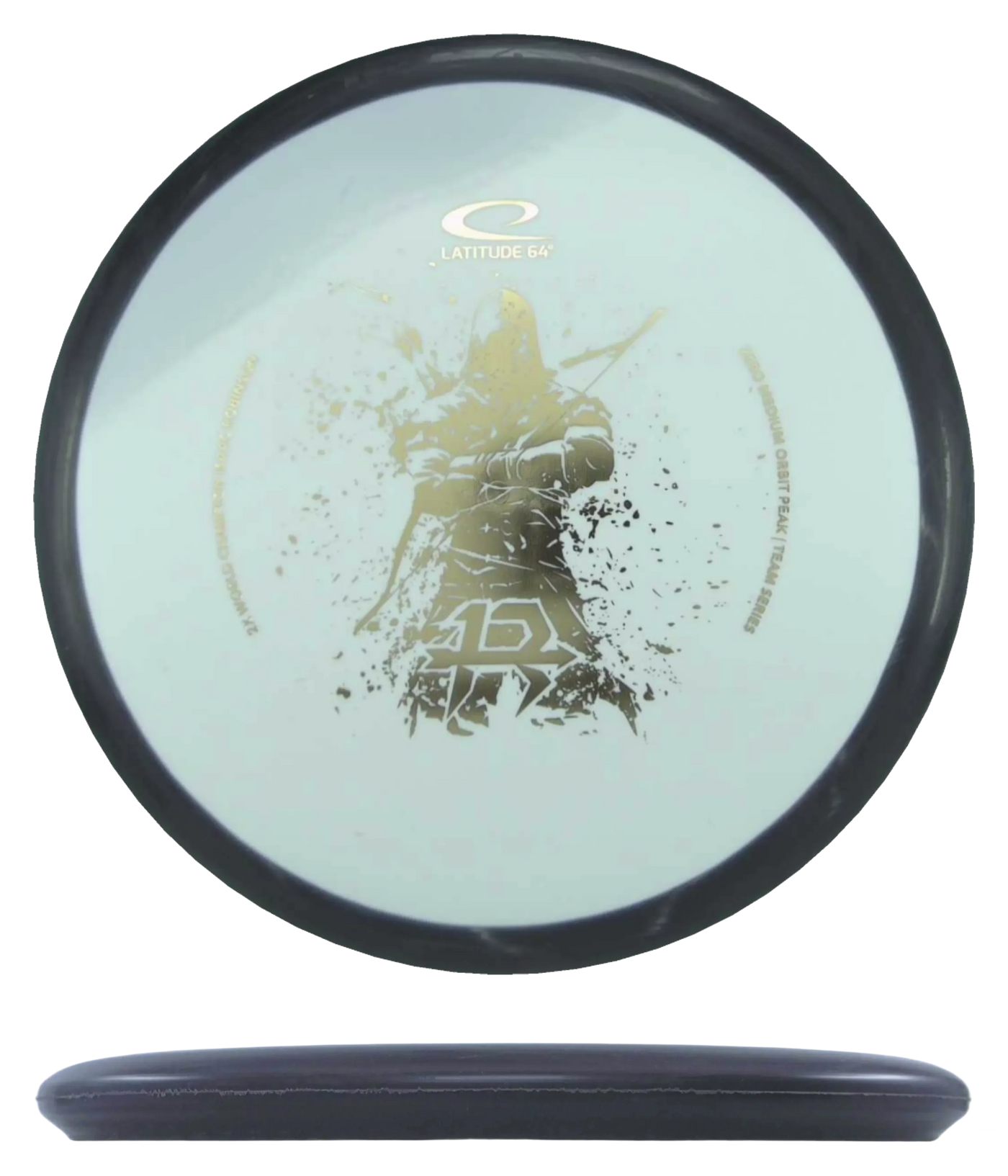Latitude 64 Peak - Medium Zero Orbit - Isaac Robinson Team Series / 176g - White w/ Black Rim (Gold)