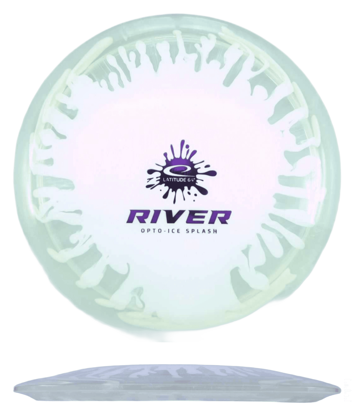 Latitude 64 River - Opto-Ice Splash / 173g - White Splatter (Purple Foil) *001*