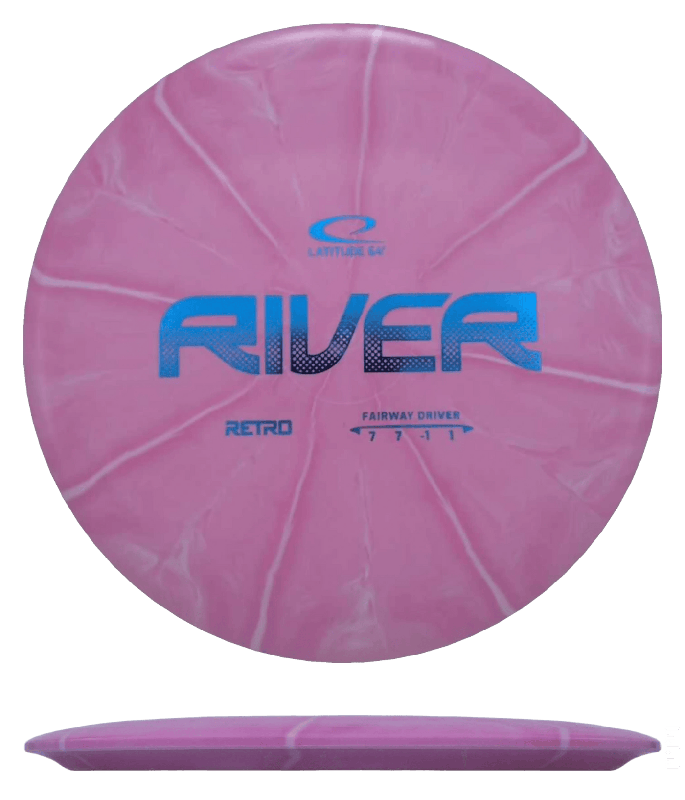 Latitude 64 River - Retro Burst / 174g - Pink Burst (Blue Foil)