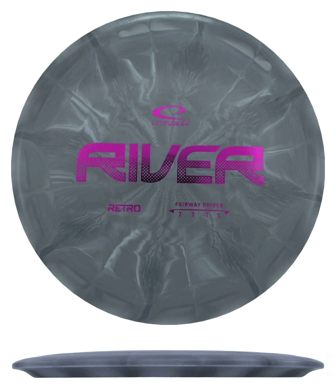 Latitude 64 River - Retro Burst / 175g - Gray Burst (Magenta Foil)