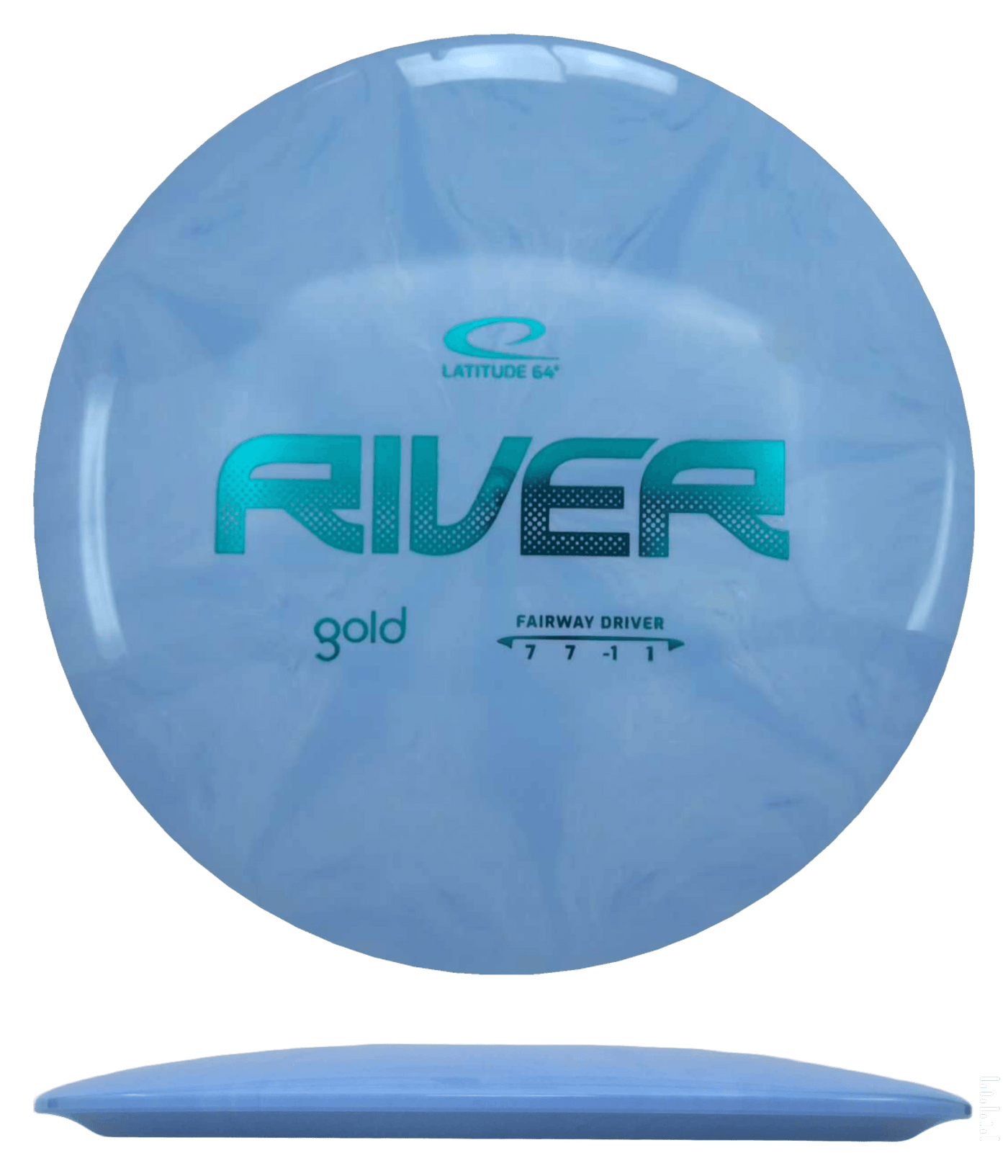 Latitude 64 River - Gold / 173g - Sky Blue Burst (Blue Green Foil)