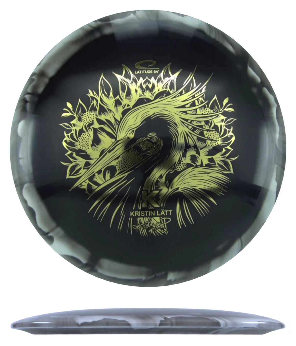 Latitude 64 Saint Pro - Gold Orbit - Kristin Latt Team Series / 176g - Black w/ White Rim (Gold)