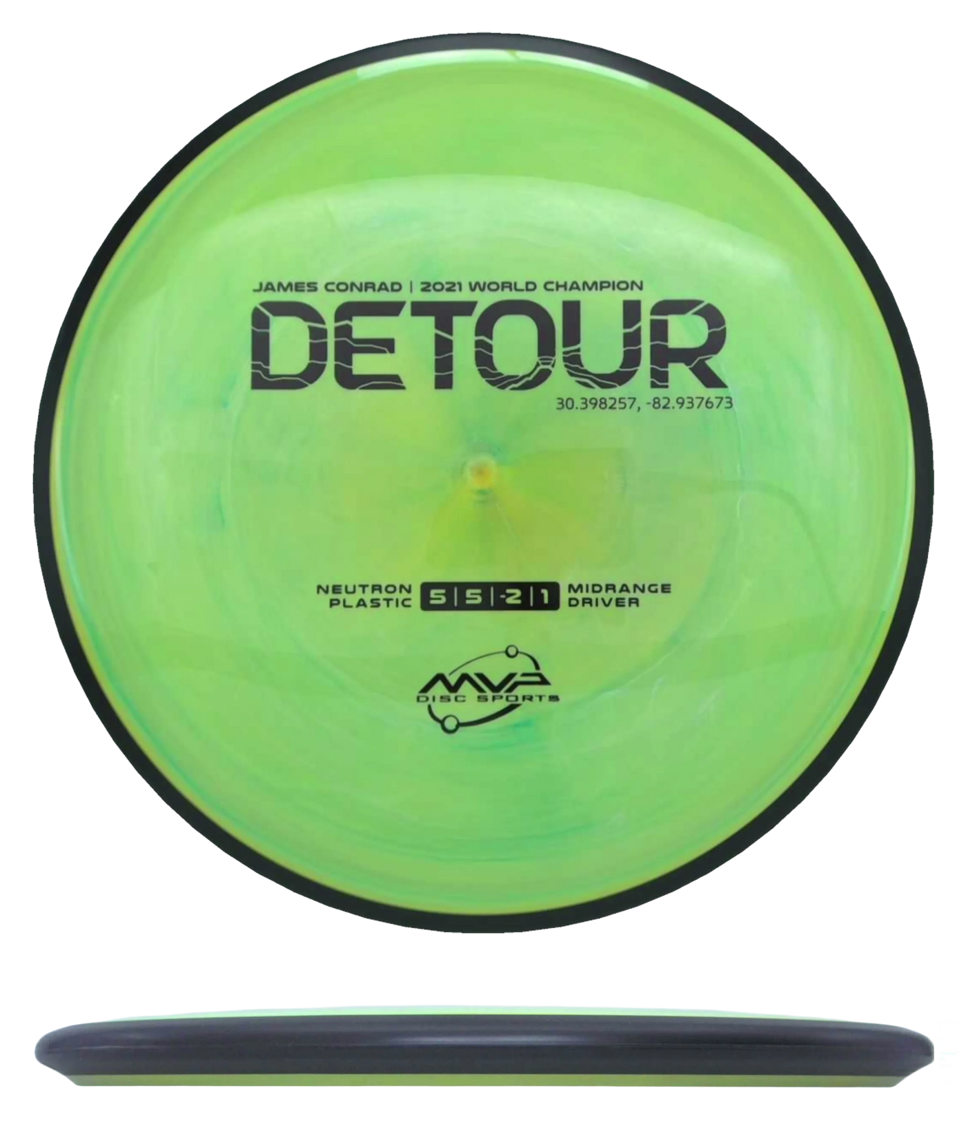MVP Detour - Neutron / 177g - Yellow/Green Swirl (Black)