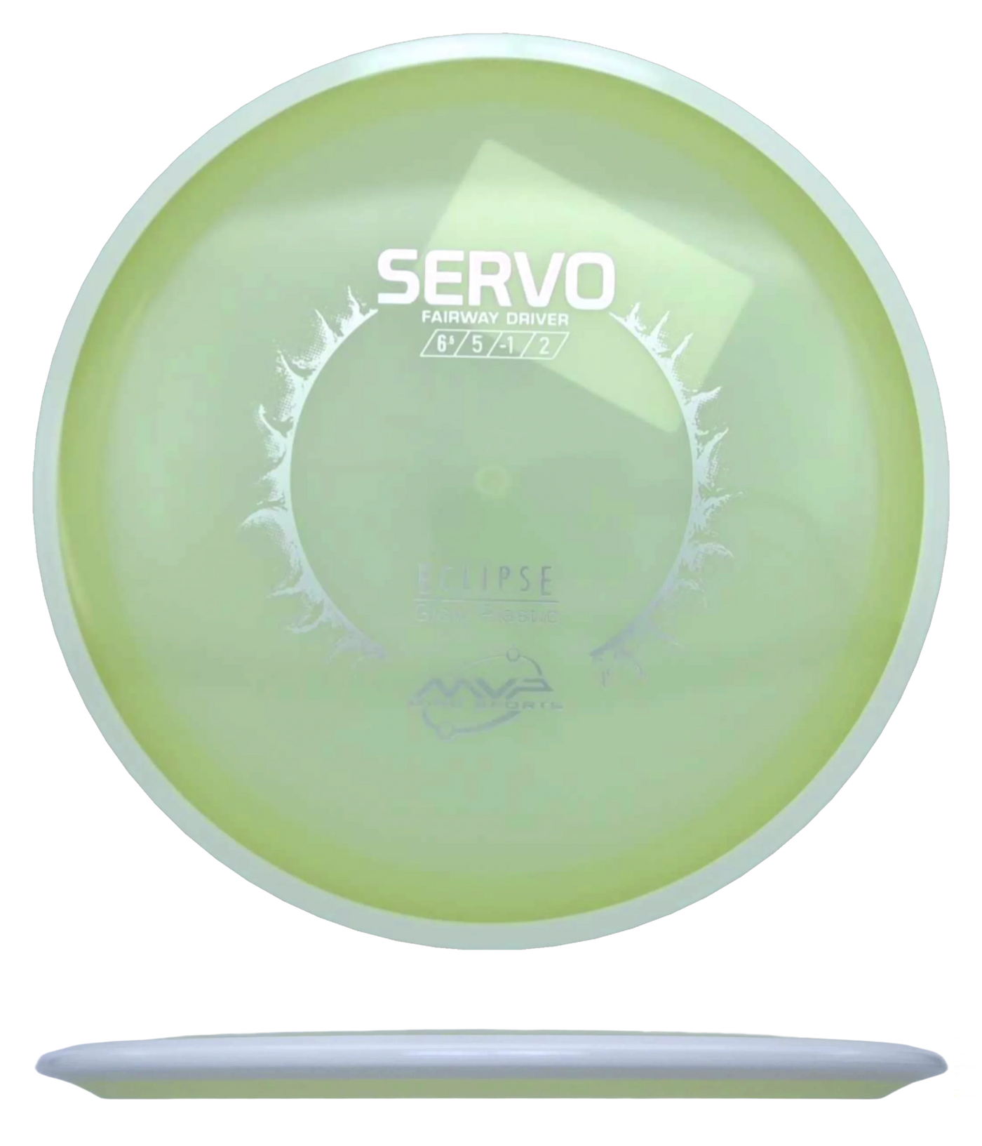 MVP Servo - Eclipse / 167g - Glow w/ White Rim (Silver) *100*