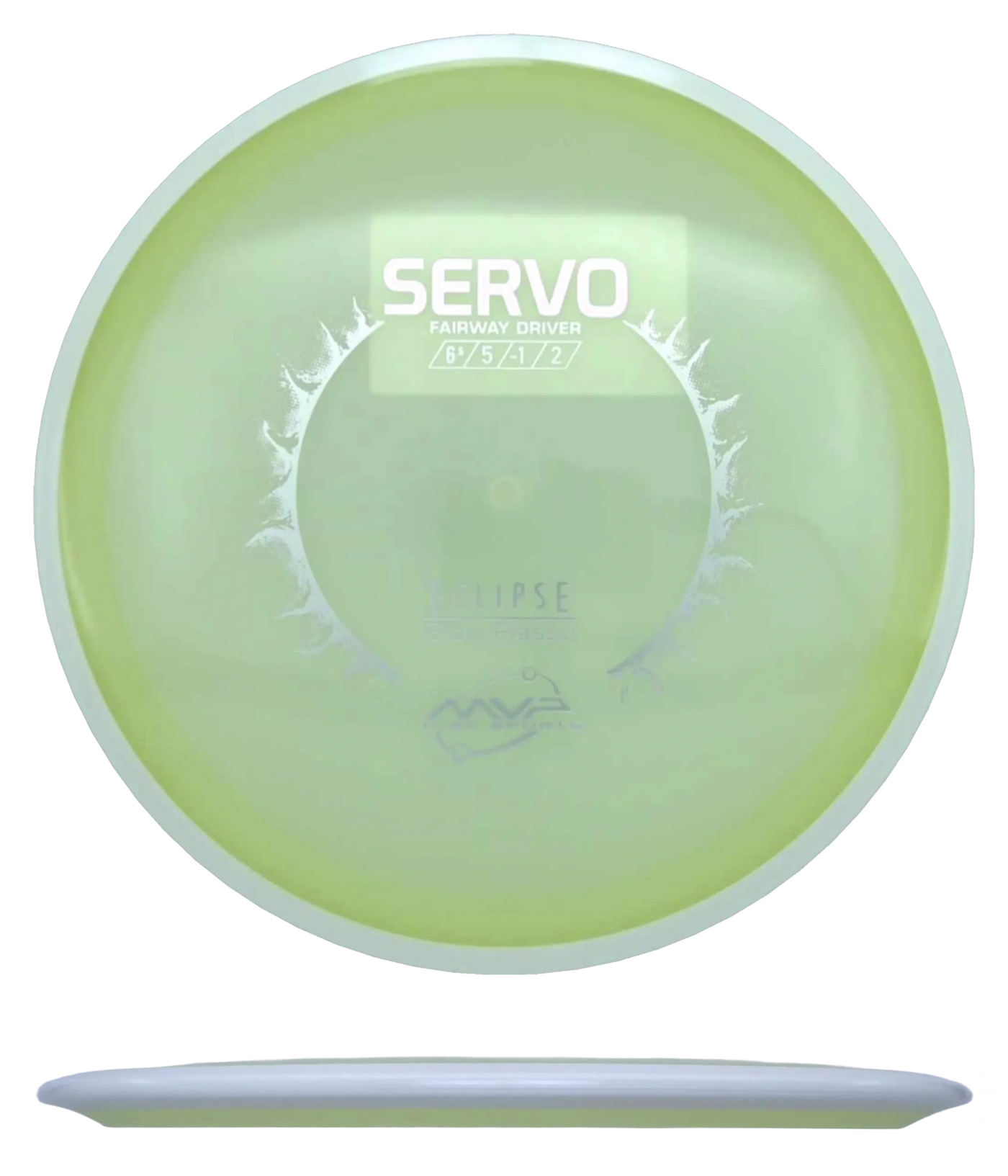 MVP Servo - Eclipse / 167g - Glow w/ White Rim (Silver) *101*