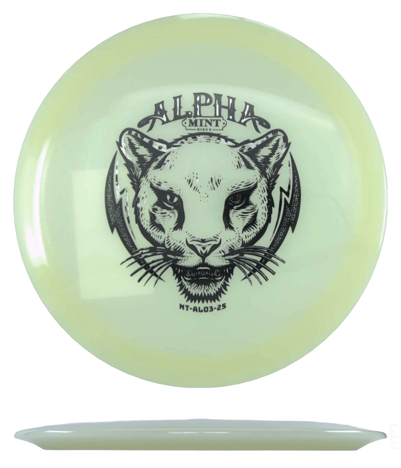 Mint Discs Alpha - Nocturnal / 172g - Glow (Black & Silver Leopard Print/Black)
