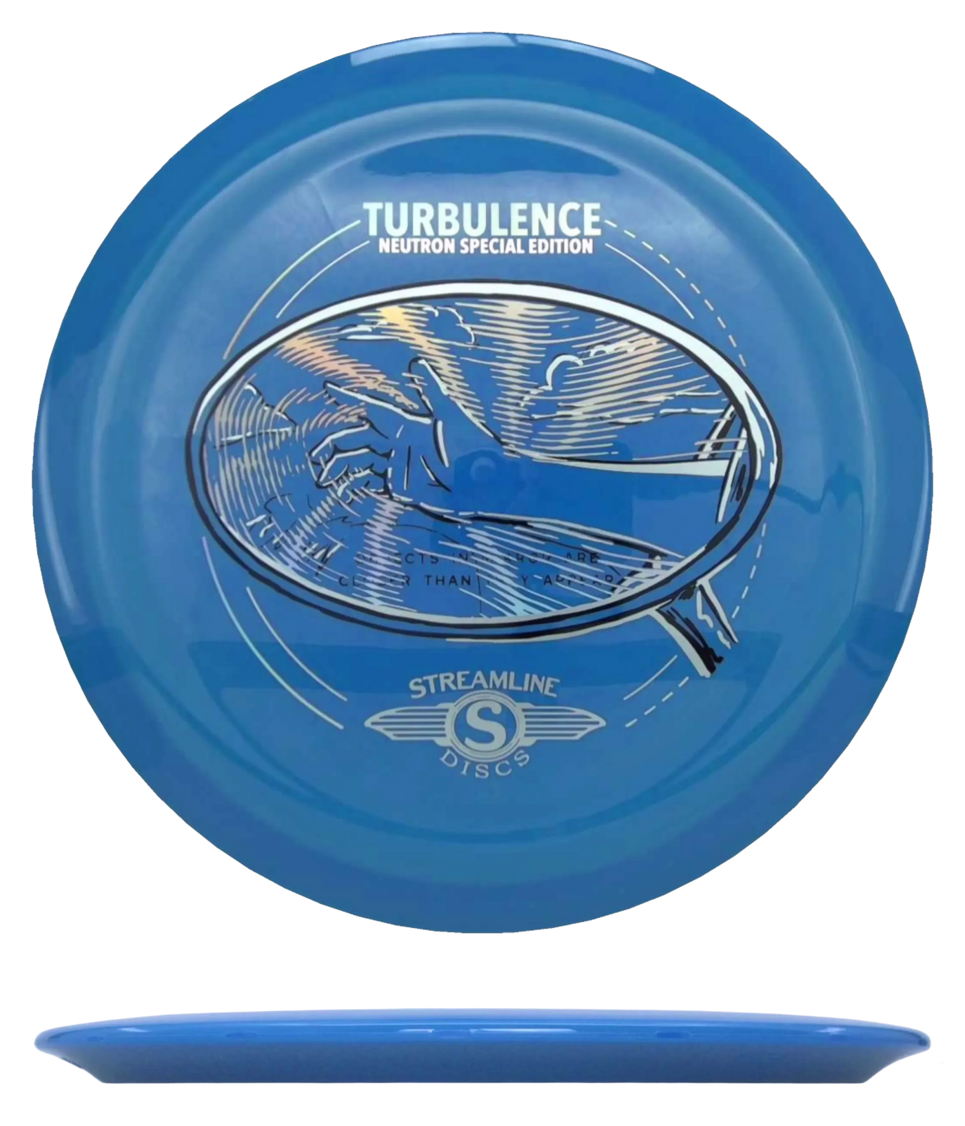 Streamline Turbulence - Neutron - Special Edition / 174g - Sky Blue Swirl (Black/Chrome)