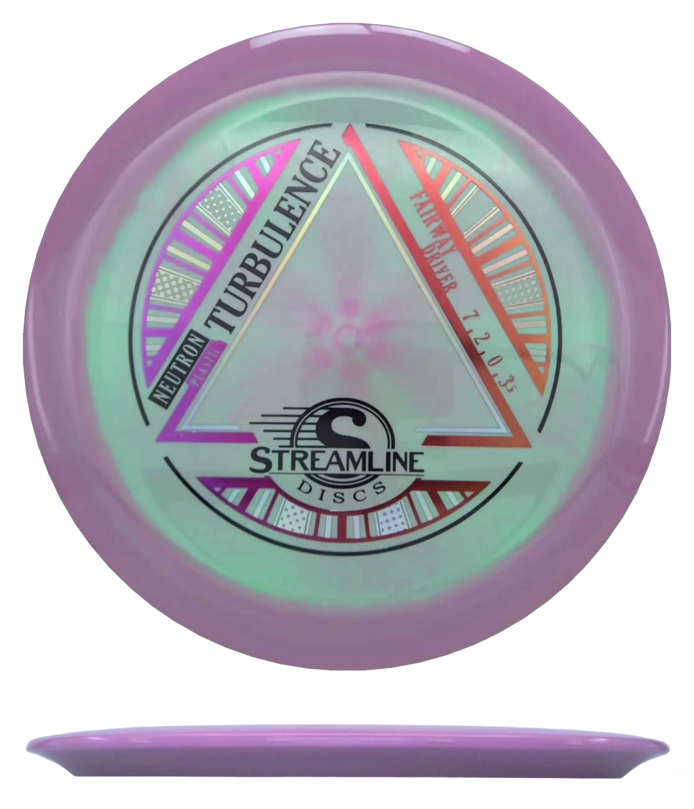 Streamline Turbulence - Neutron / 168g - Mint/Lavender Swirl (Violet/Red Foil)