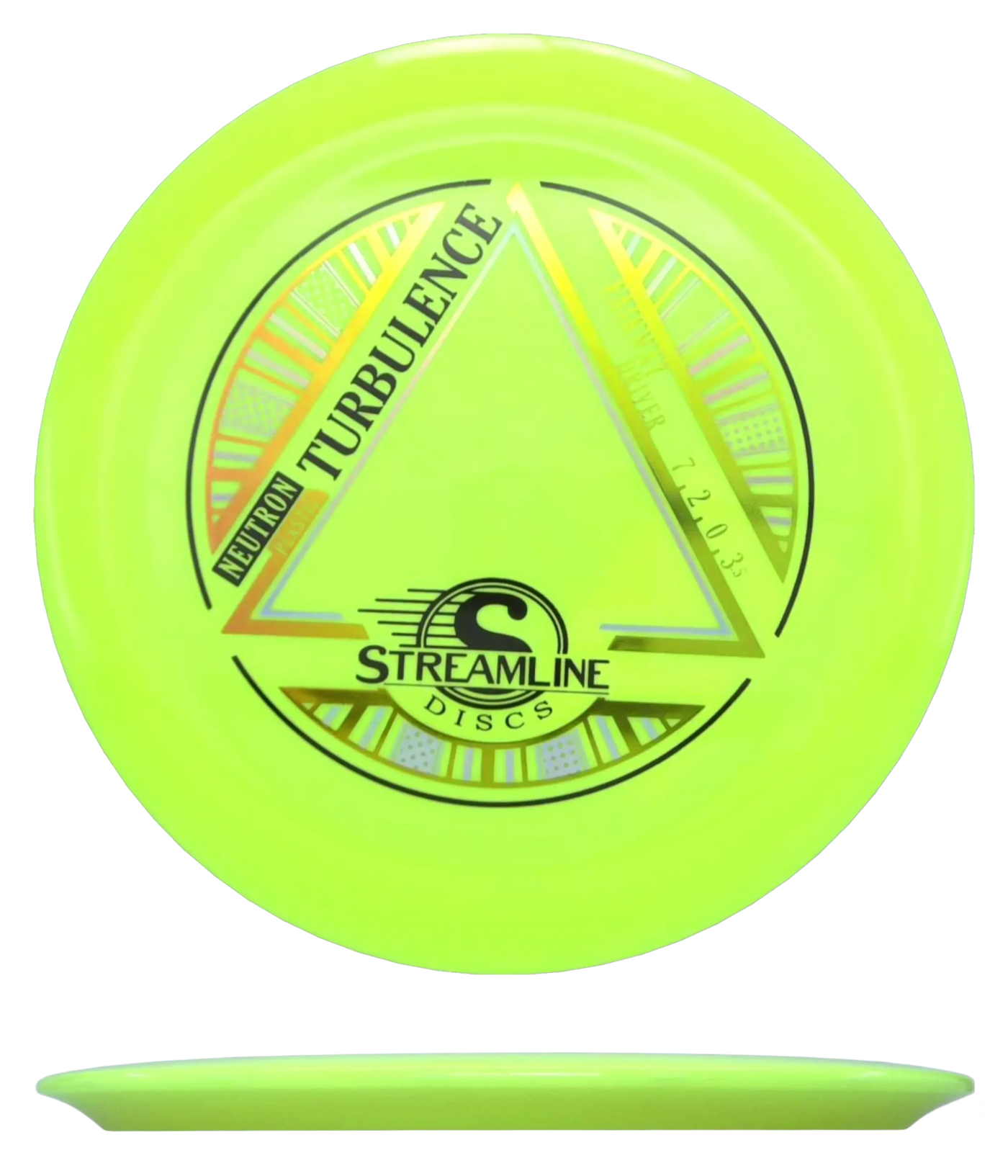 Streamline Turbulence - Neutron / 167g - Chartreuse (Orange/Yellow Foil)