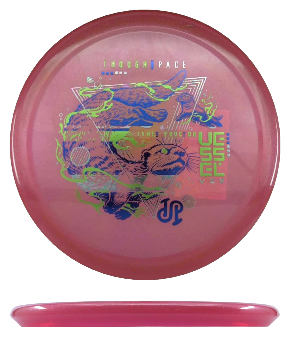 Thought Space Athletics Vessel - Vex / 174g - Red-ish Pink (Yellow Green/Blue Foil)