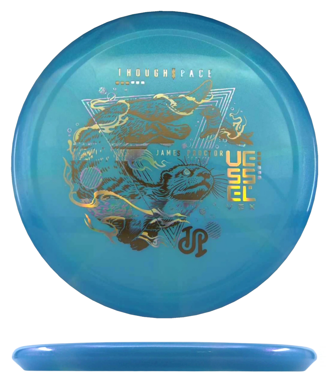 Thought Space Athletics Vessel - Vex / 174g - Sky Blue Burst (Copper/Gold Chrome)
