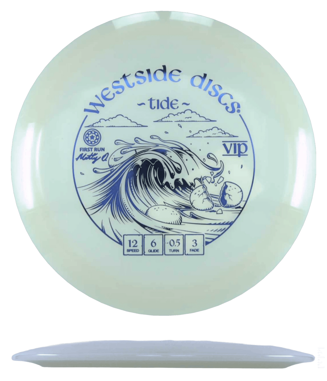 Westside Discs Tide - VIP - First Run / 173g - White (Blue Foil)