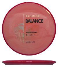 Axiom Balance - Neutron / 167g - Red-ish Peach w/ Red Rim (Black/Chrome) - Skyline Disc Golf